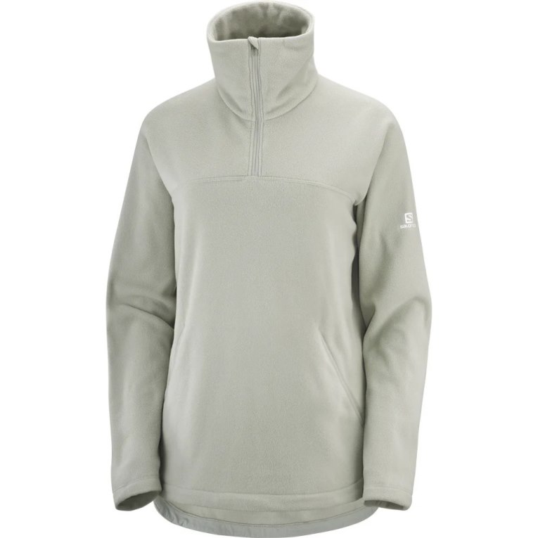 Moletom Salomon Essential Cosy Fleece Feminino Luz Cinzentas | PT E41952